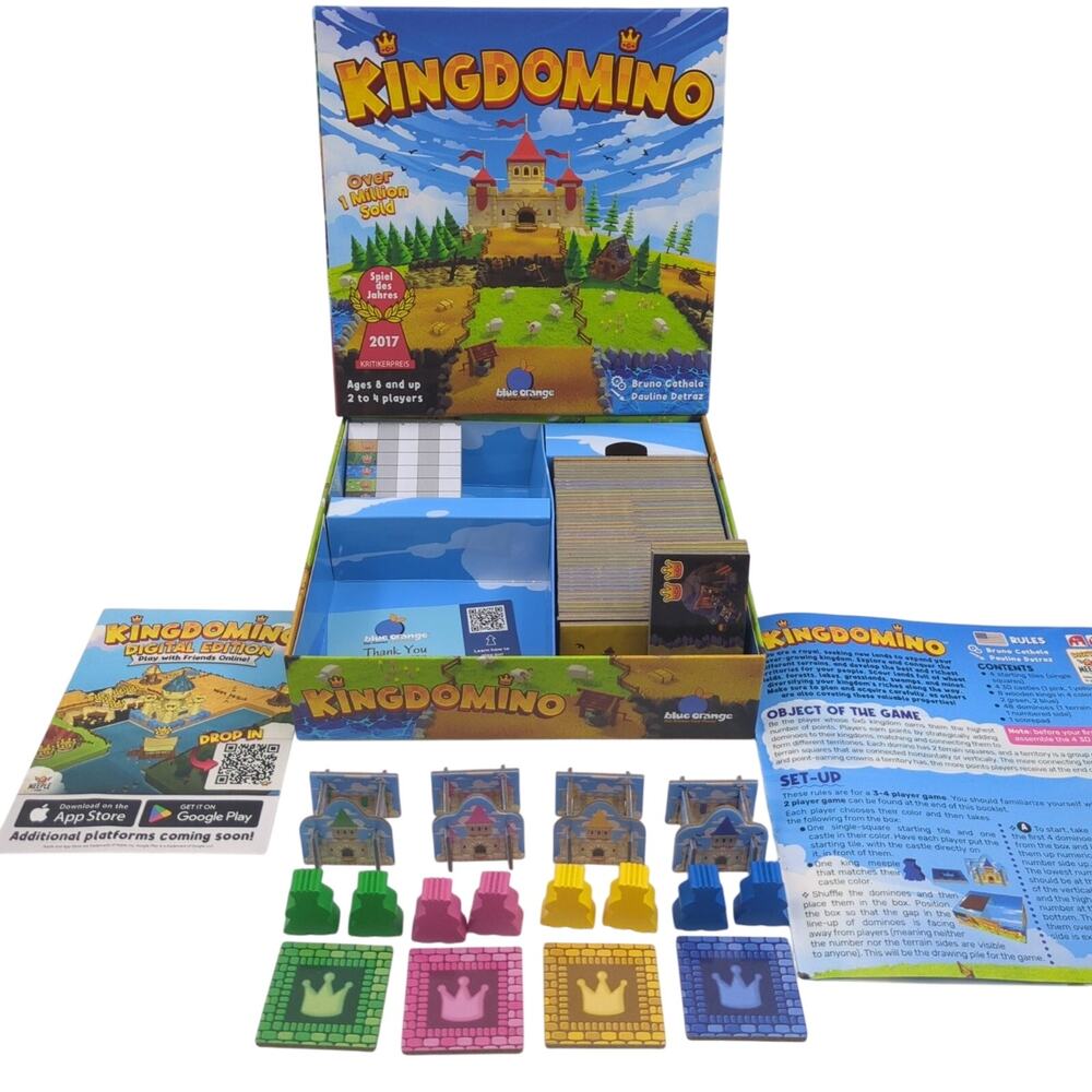Kingdomino Board Game Complete Blue Orange Games Spiel des Jahres Winner